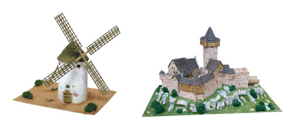 Мельница La Mancha и замок Falkenstein. 2015 год