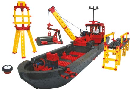 Модели из набора Fischertechnik «Морской порт» , 1990 годы