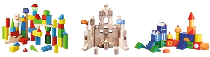 Образцы построек из наборов  HABA Building Blocks