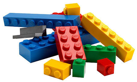 Элементы конструктора LEGO