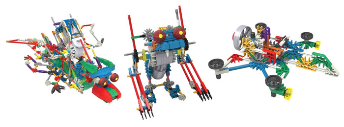 Модели из наборов K’NEX Building Sets: Cosmic Quest и RoboSmash