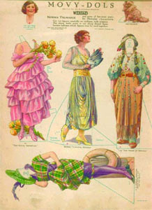 Набор одежды для реального персонажа, актрисы немого кино Нормы Талмэдж из женского журнала 1919 года.
