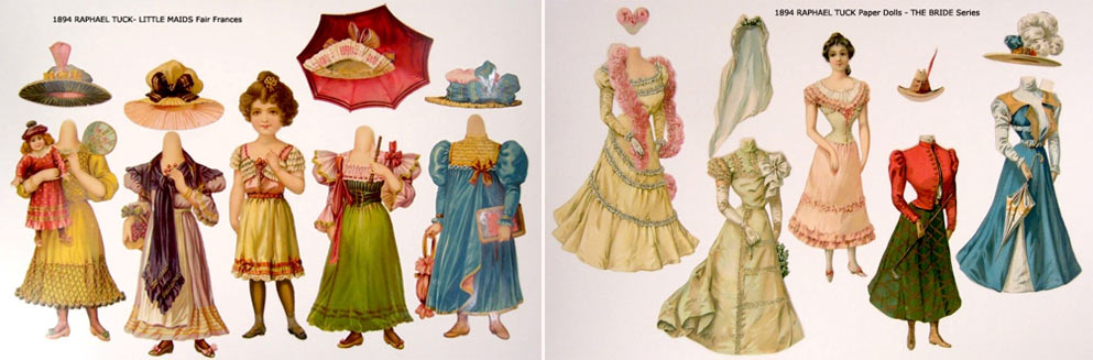 Бумажные куклы  компании Raphael Tuck,  1894 год