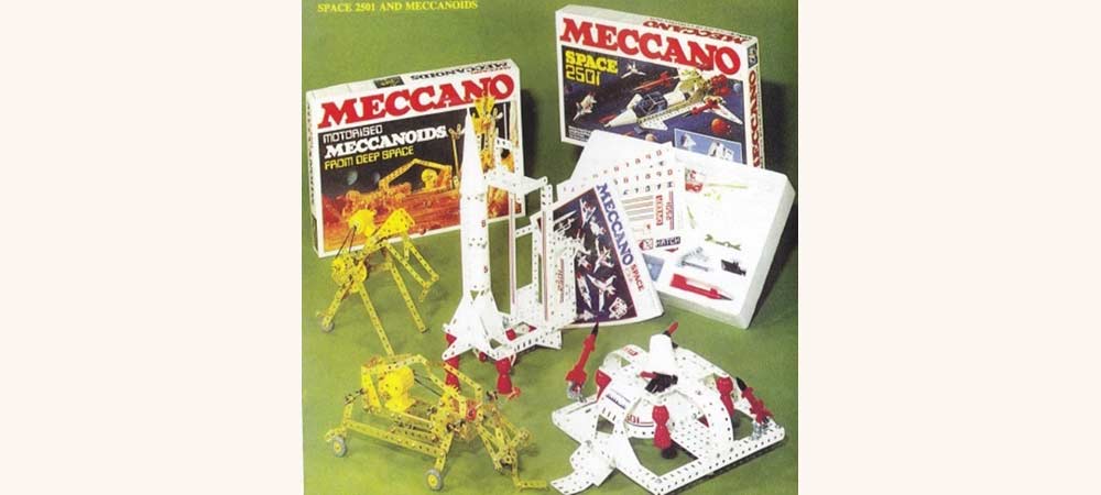 Металлические коробки с наборами Меккано 1990 года