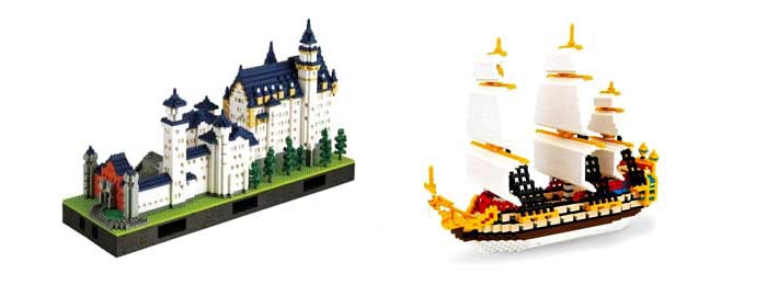 Модели серии  Advanced Hobby «Титаник», замок Neuschwanstein, парусник «Единорог». 2016 год