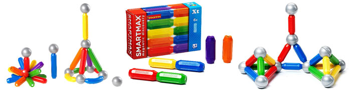 Основные элементы и коробка с набором стержней SmartMax