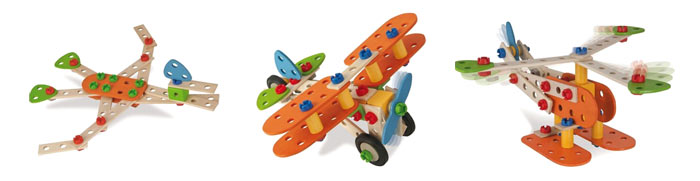 Варианты моделей HEROS Constructor из набора Biplan
