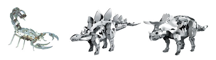 Сборные алюминиевые модели из наборов OWI  Aluminum Bug & Dino