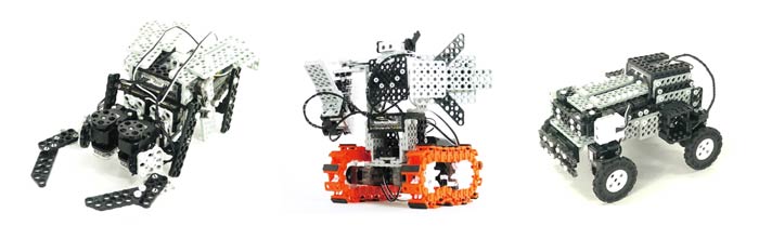 Модели роботов из наборов ROBOBUILDER RQ+Kit